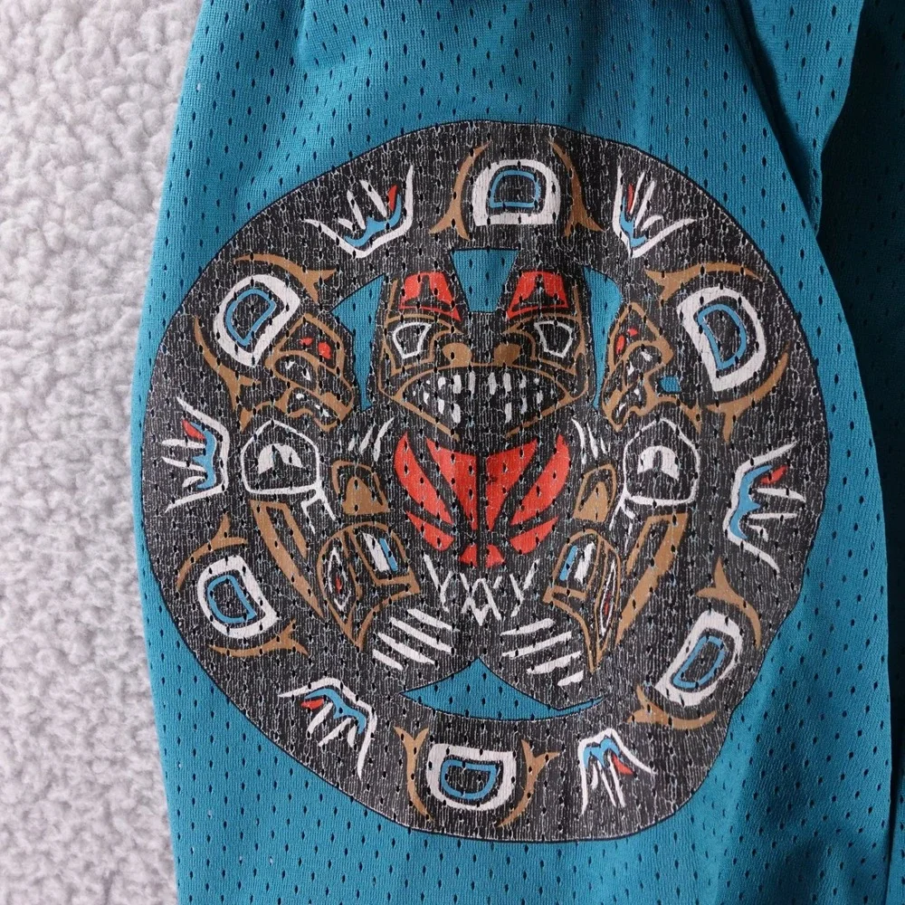Just Don Vancouver Grizzlies‎ 1995-96 Basketball Shorts Teal Mens Large NBA